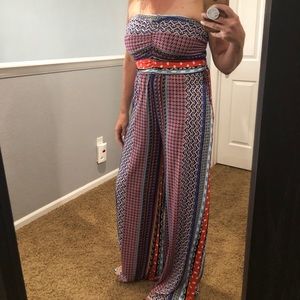 Strapless playful jumpsuit